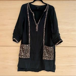 Great classic black dress with pockets!!